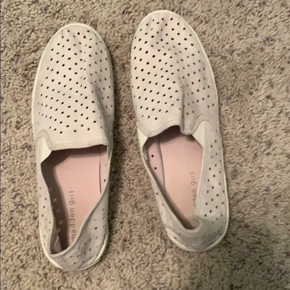 Beige Madden Girl Slip-Ons
